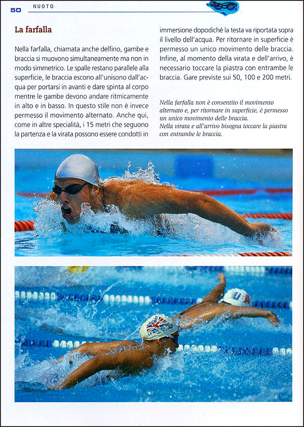 Nuoto::Stili, preparazione, allenamento