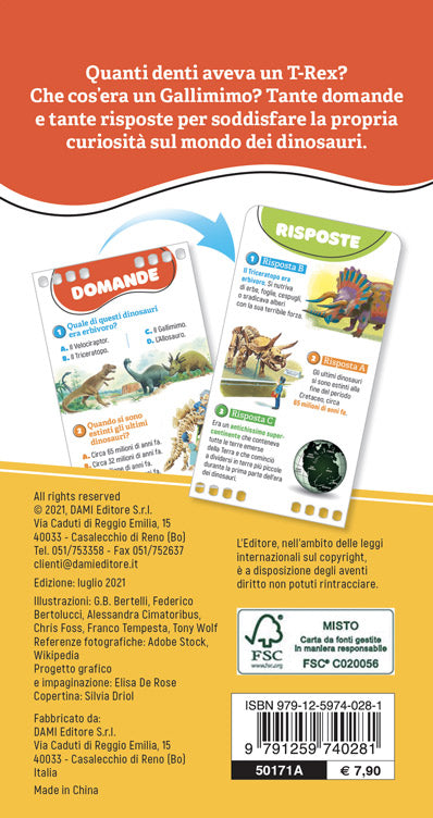 12o quiz sui dinosauri