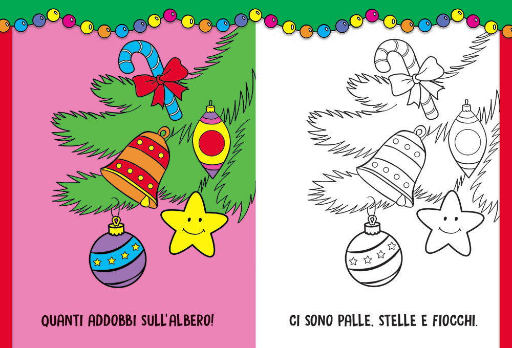 Colorare il Natale::Con stickers