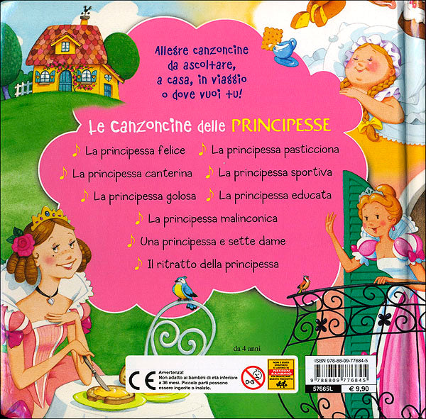 Le Canzoncine delle Principesse + CD::Leggi e canta con noi!