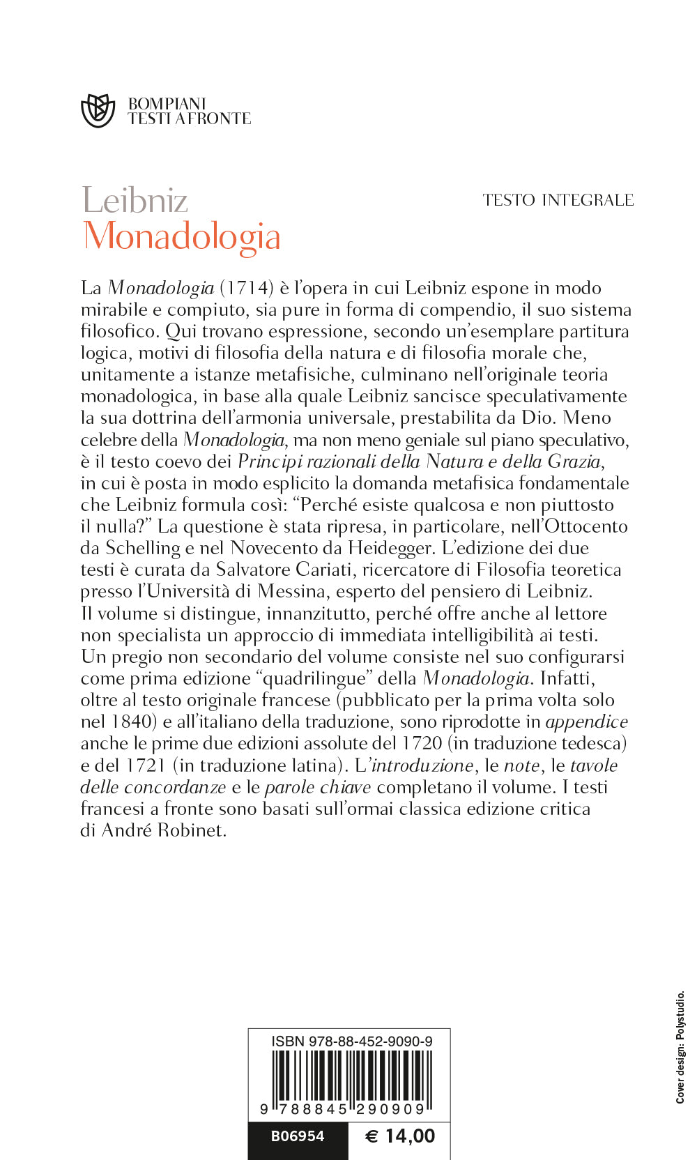 Monadologia::Testo francese a fronte