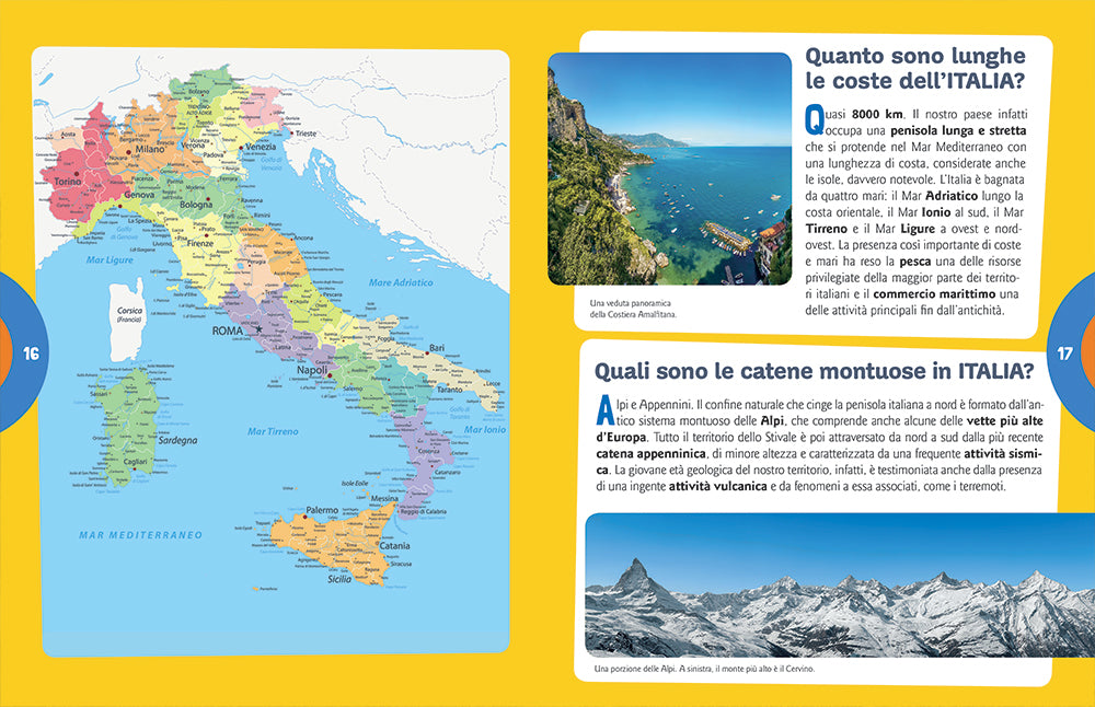 Geografia. Regioni d'Italia e paesi del mondo