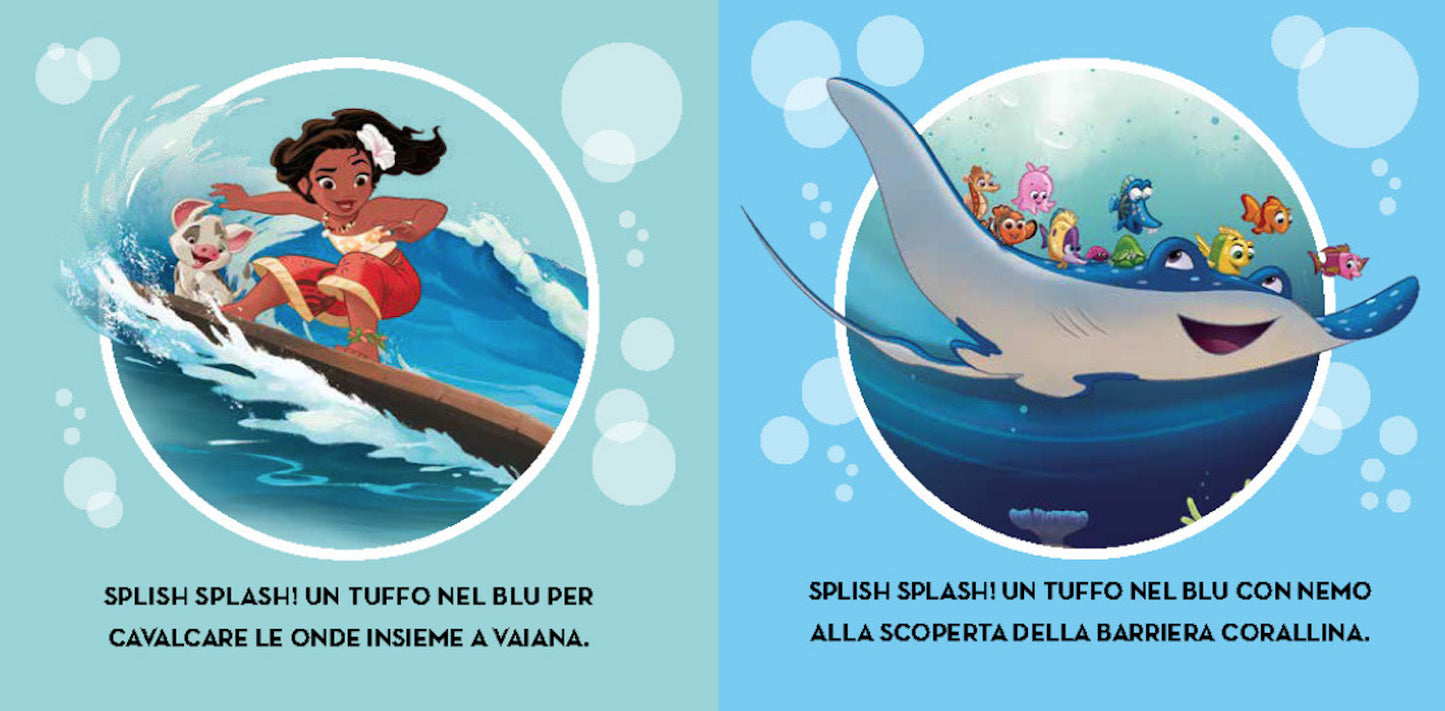 Tutti in acqua Libro bagnetto Disney